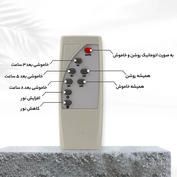 پروژکتور خورشیدی مدل 2WIN-200W به همراه پنل خورشیدی بسته سه عددی