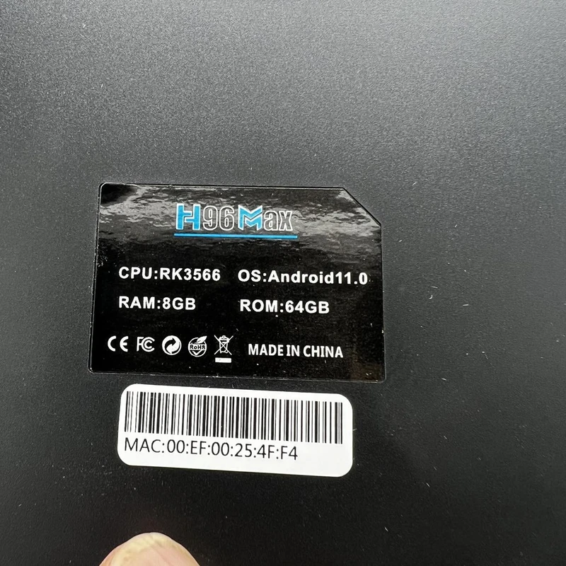  اندروید باکس مدل اچ ناینتی سیکس مکس 64/8GB 8K Ultra HD