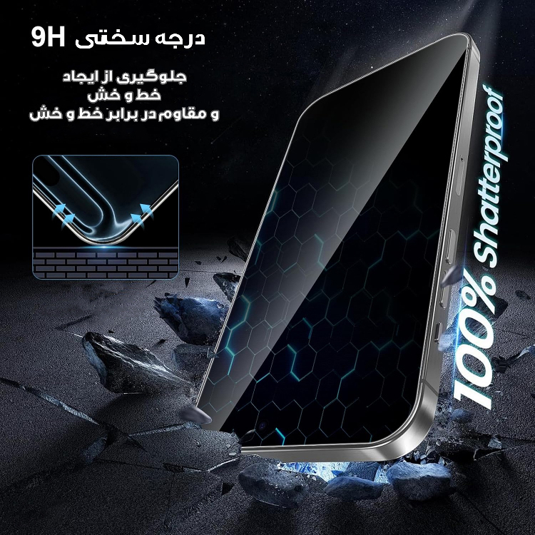 محافظ صفحه نمایش گوشی موبایل مدل آسان نصب شو مناسب iPhone 17 Pro Max