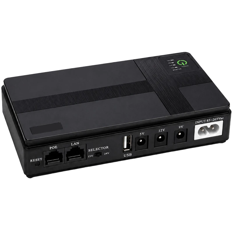 یو پی اس مودم دوربین مدار بسته و کارتخوان POE مدل DC1018P ظرفیت 8.8 ولت آمپر
