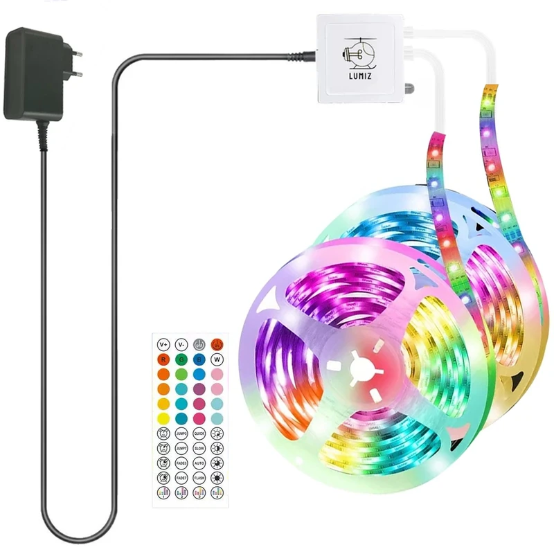 ریسه ال ای مدل SmartStrip-44key-40m bluetooth به همراه ریموت