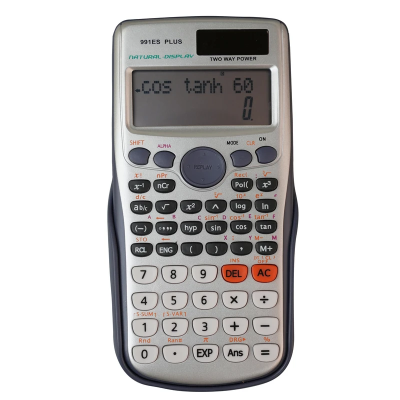 ماشین حساب مهندسی مدل خورشیدی کد 991ES-PLUS