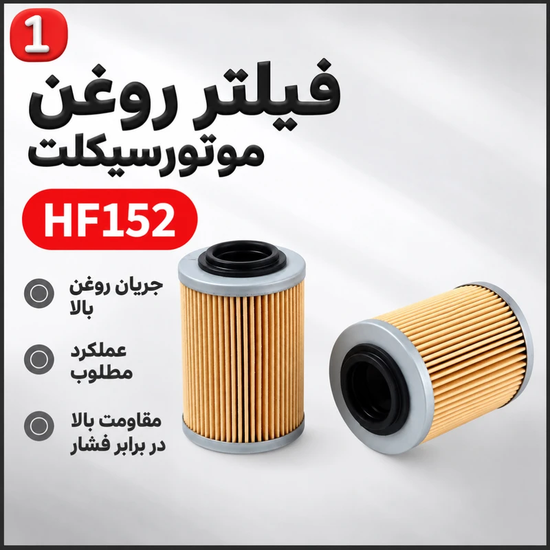 فیلتر روغن موتورسیکلت یاماها مدل 1S7-E3440-00 مناسب برای MX King , MT15 بسته 2 عددی