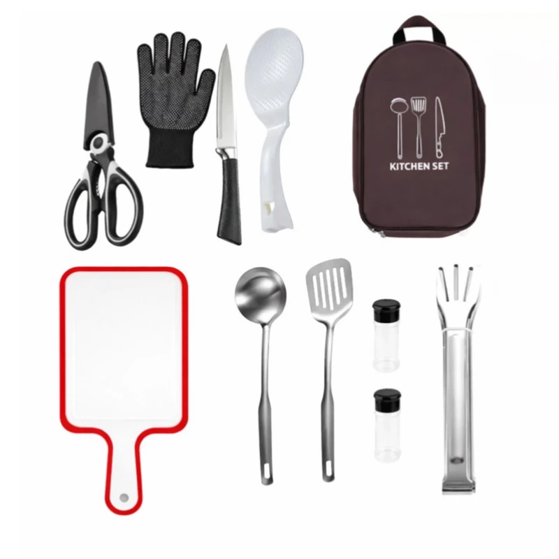 مجموعه ظروف استیک خوری سفری بسته 12 عددی 