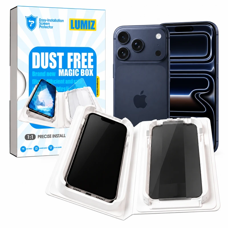 محافظ صفحه نمایش حریم شخصی لومیز مدل EASY-INSTALL مناسب برای گوشی موبایل ایفون iPhone 17 Pro Max 