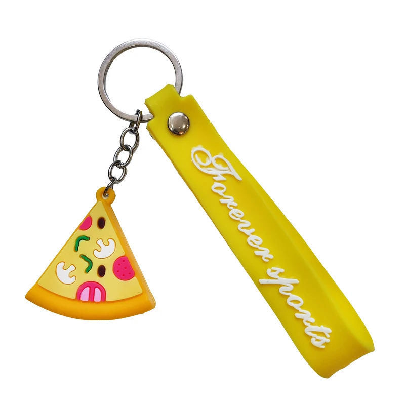 جاکلیدی مدل سیلیکونی طرح اسلایس پیتزا