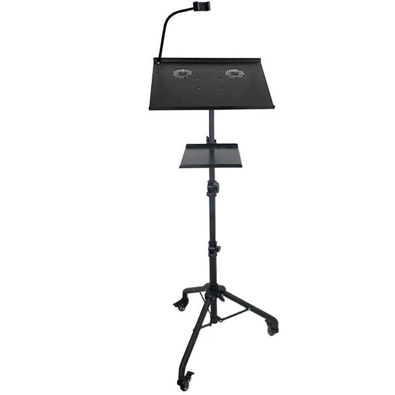 پایه پروژکتور و لپتاپ چند کاره پرتابل مدل چرخ دار کد PROZH-STND