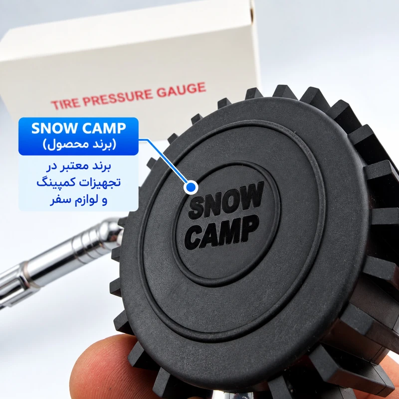 گیج فشار باد اسنو کمپ مدل 100PSI
