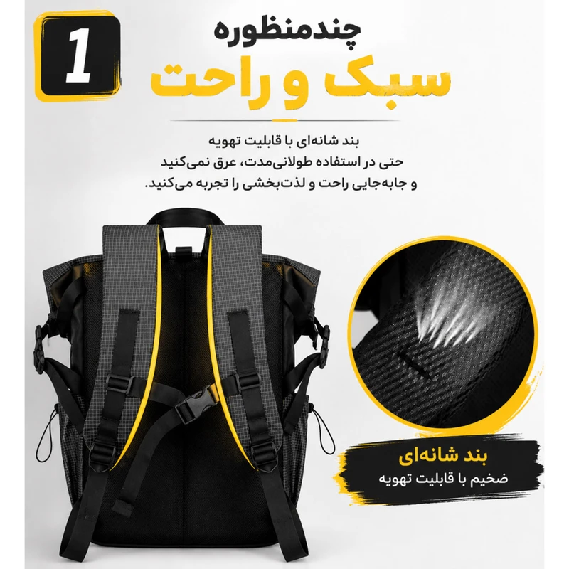 کوله پشتی مدل Roll-top