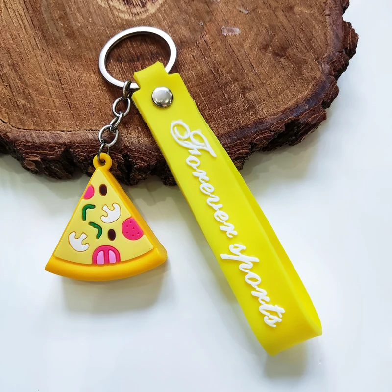 جاکلیدی مدل سیلیکونی طرح اسلایس پیتزا