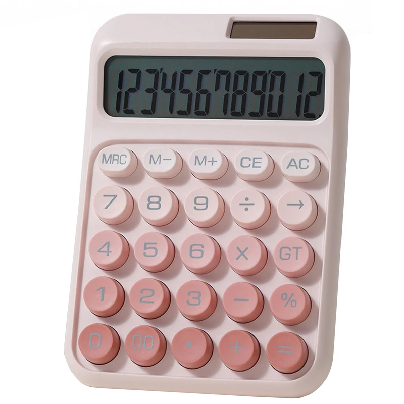 ماشین حساب رومیزی مدل خورشیدی پاستلی کد DS-3001