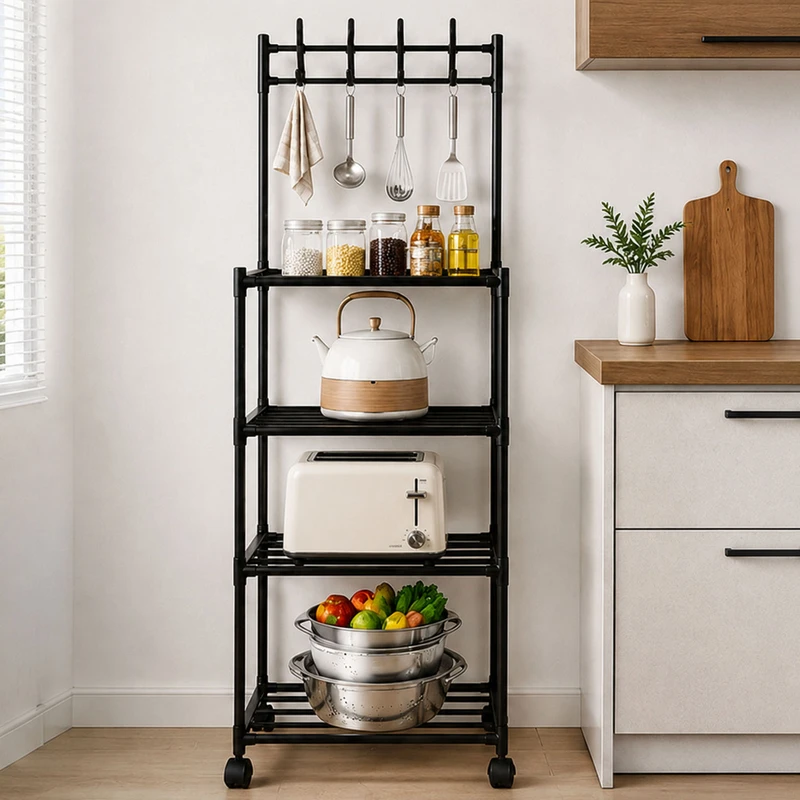 شلف ایستاده مدل Hook Storage Rack 4 طبقه